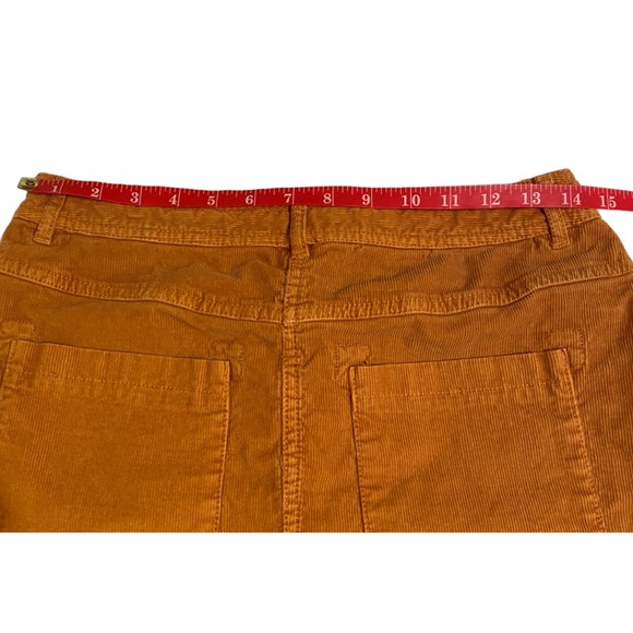 Gramicci Womens Corduroy Casual Skirt Front Back Pockets Brown Size 4 - Picture 6 of 9